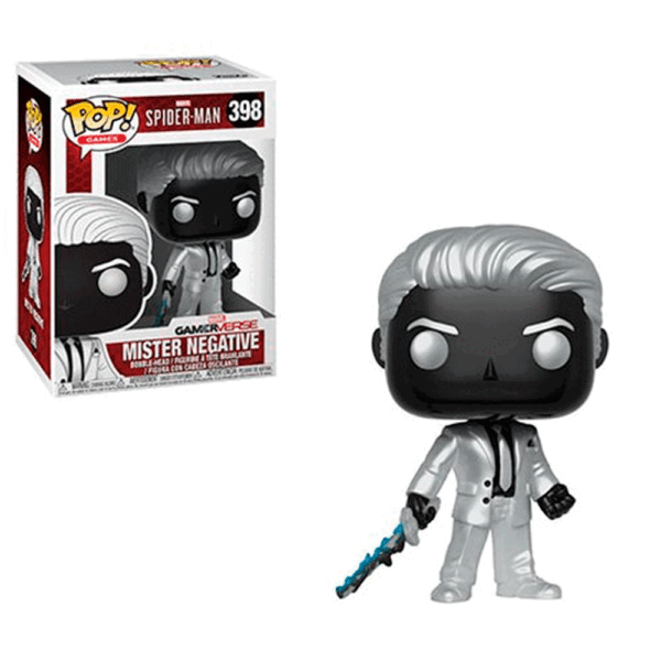 Funko Pop Games Marvel Spider-man PS4-MISTER Negative 398