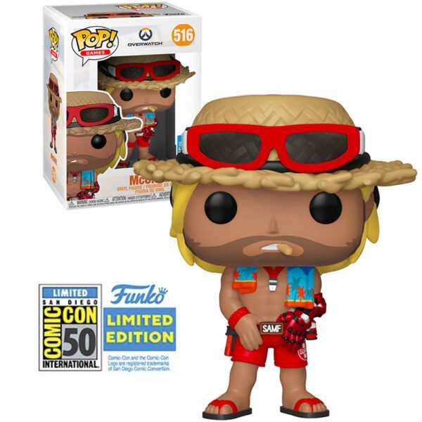 Funko Pop Games Overwatch Exclusive Sdcc 2019-MCCREE Summer Skin 516