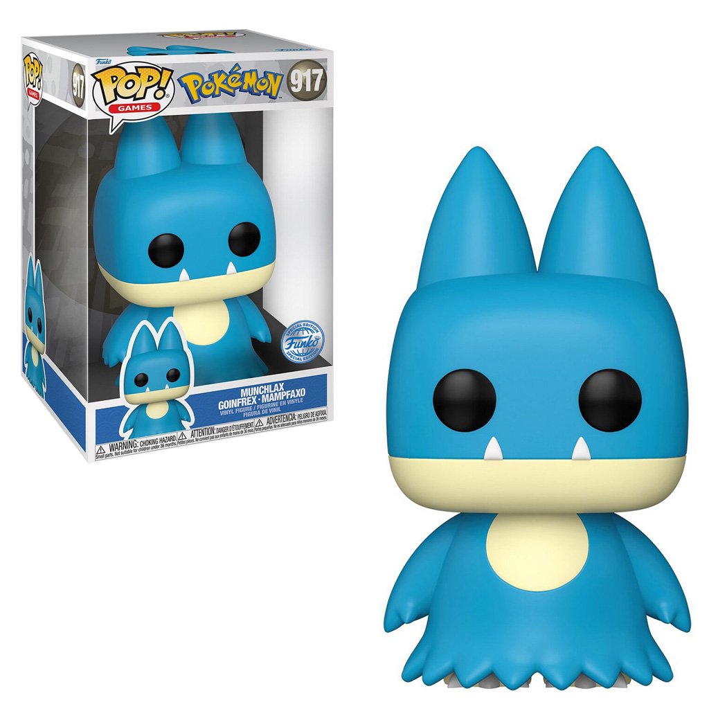 Funko Pop Games Pokémon Super Sized 10″ Exclusive – Munchlax 917
