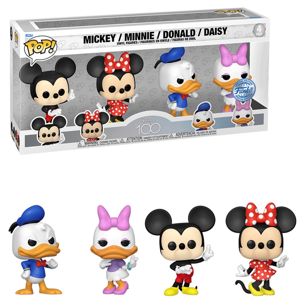 Funko Pop Icons Disney 100th Anniversary Exclusive – Mickey / Minnie / Donald / Daisy