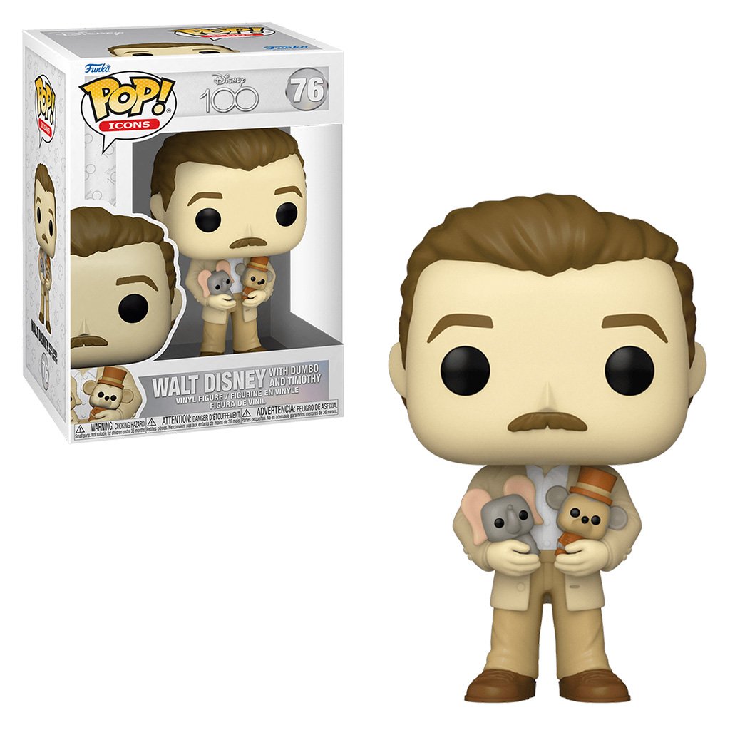 Funko Pop Icons Disney 100TH-WALT Disney With Dumbo And Timothy 76
