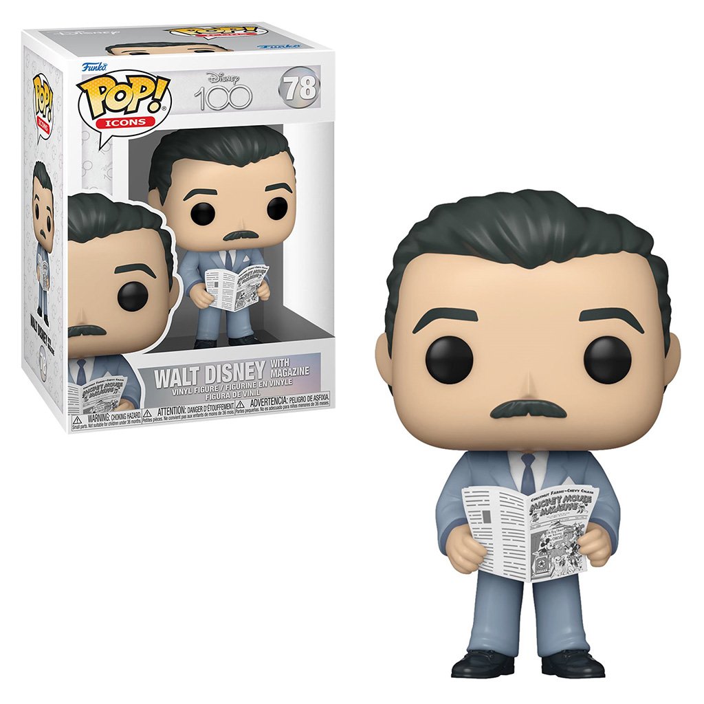 Funko Pop Icons Disney 100TH-WALT Disney With Magazine 78