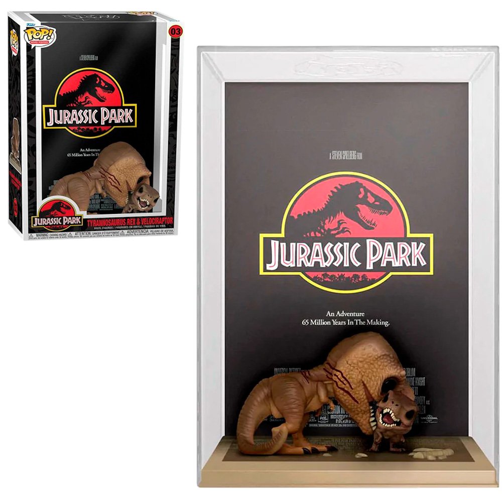 Funko Pop Jurassic Park – Tyrannosaurus Rex & Velociraptor 03