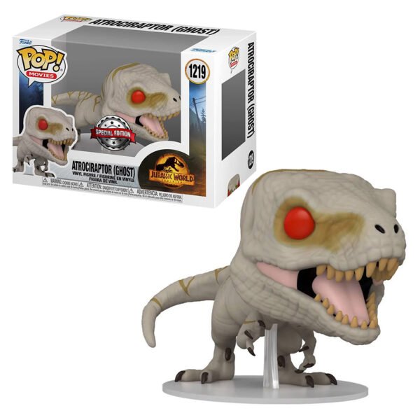 Funko Pop Jurassic World Dominion Exclusive - Atrociraptor 1219 (ghost)