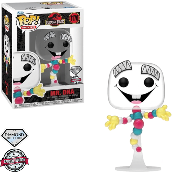 Funko Pop Jurassic World Dominion Exclusive - Mr.dna 1170 (diamond Collection)