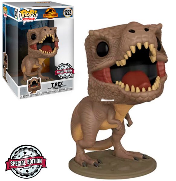 Funko Pop Jurassic World Dominion Exclusive - T.rex 1222 (super Sized 10")