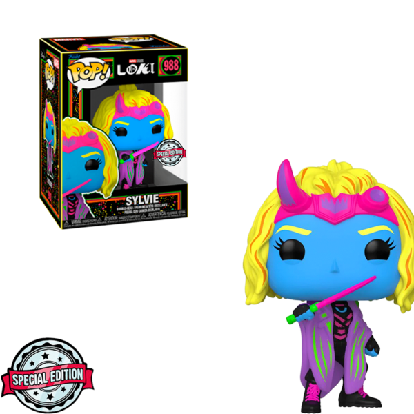 Funko Pop Marvel Black Light Loki Exclusive - Sylvie 988