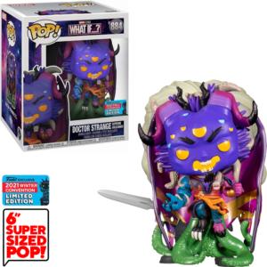 Funko Pop Marvel What If...? Nycc 2021 Exclusive - Doctor Strange Supreme Unleashed 884 (super Sized 6")