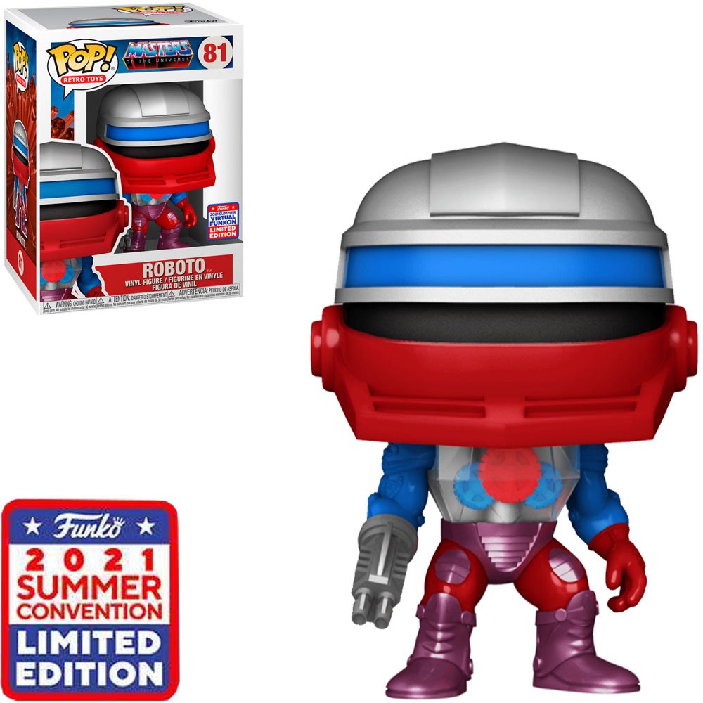 Funko Pop Masters Of The Universe Sdcc 2021 Exclusive – Roboto 81