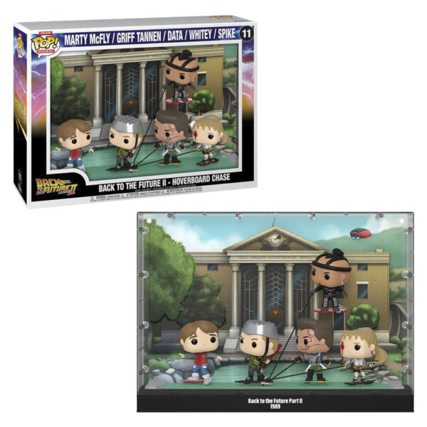 Funko Pop Moments Back To The Future Ii - Hoverboard Chase - Marty Mcfly / Griff Tannen / Data / Whitey / Sóle 11