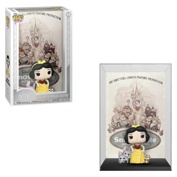 Funko Pop Movie Covers Disney 100TH-BRANCA de Neve e As Criaturas da Floresta 09