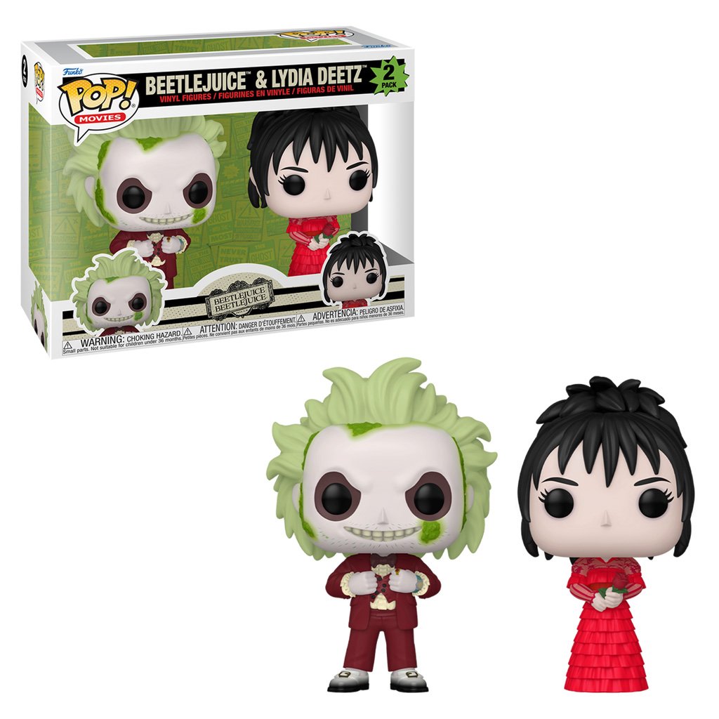 Funko Pop Movies Beetlejuice 2-BEETLEJUICE & Lydia Deetz 2-PACK (83087)