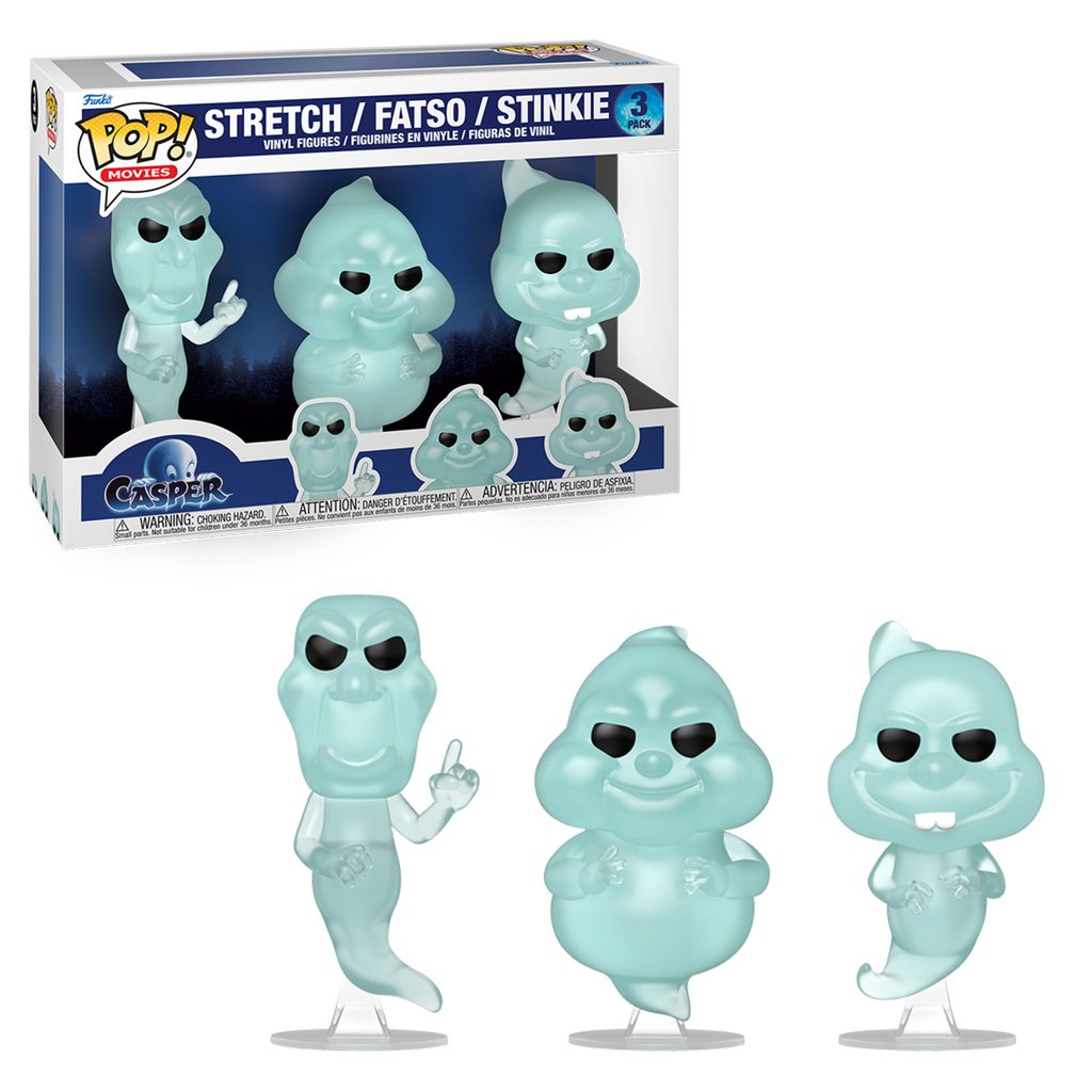 Funko Pop Movies Casper 30th Anniversary – Stretch / Fatso / Stinkie 3-PACK (86337)