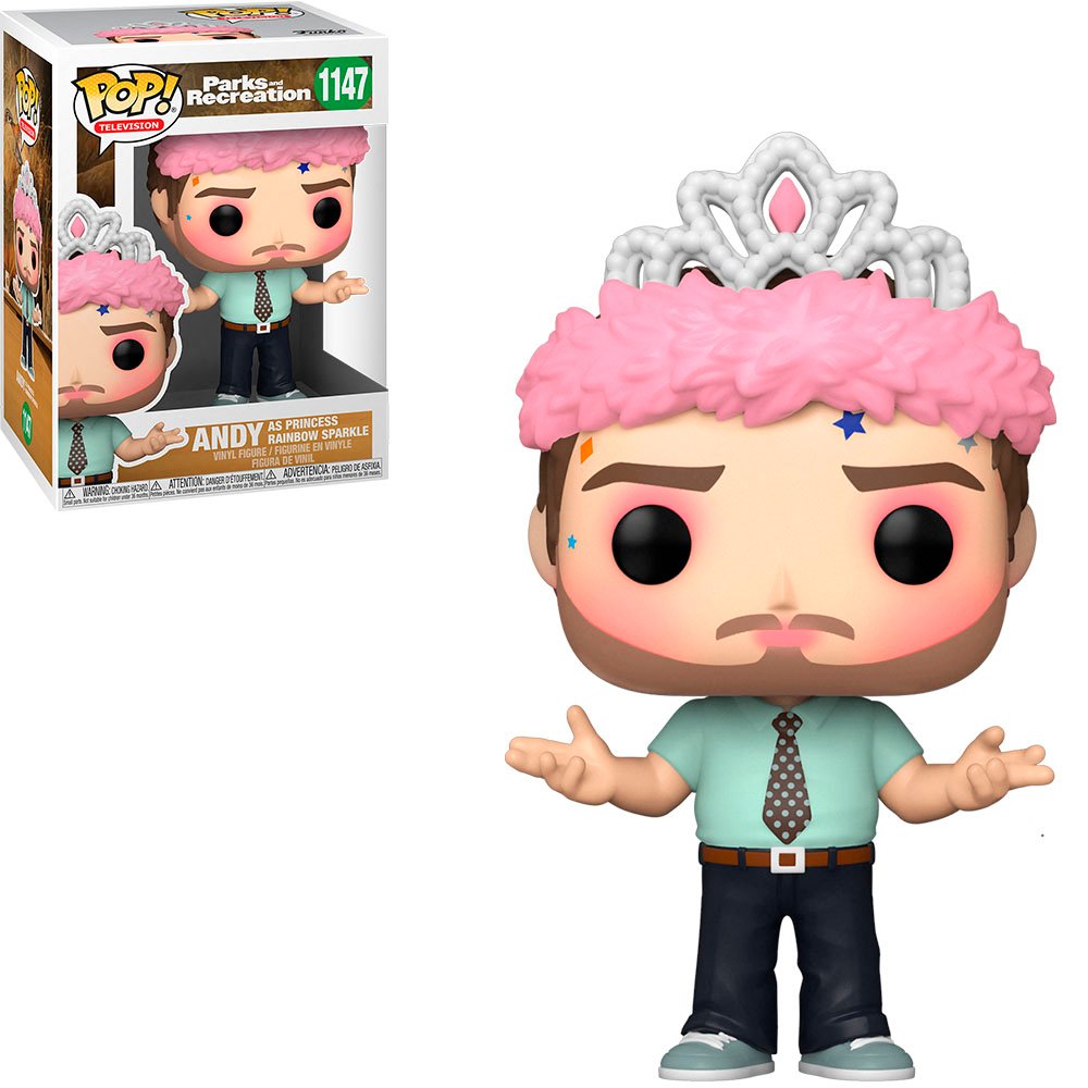 Funko Pop Parks And Recreation – Andy As Princess Rainbow Sparkle 1147