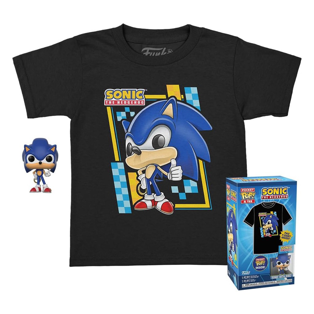 Funko Pop Pocket & Tee Sonic – Tamaño L (70391)