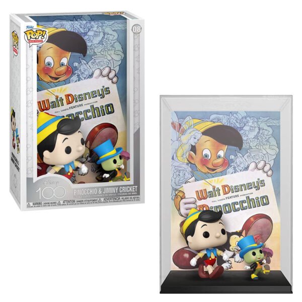 Funko Pop Posters Disney 100TH-PINOCCHIO & Jiminy Cricket 08
