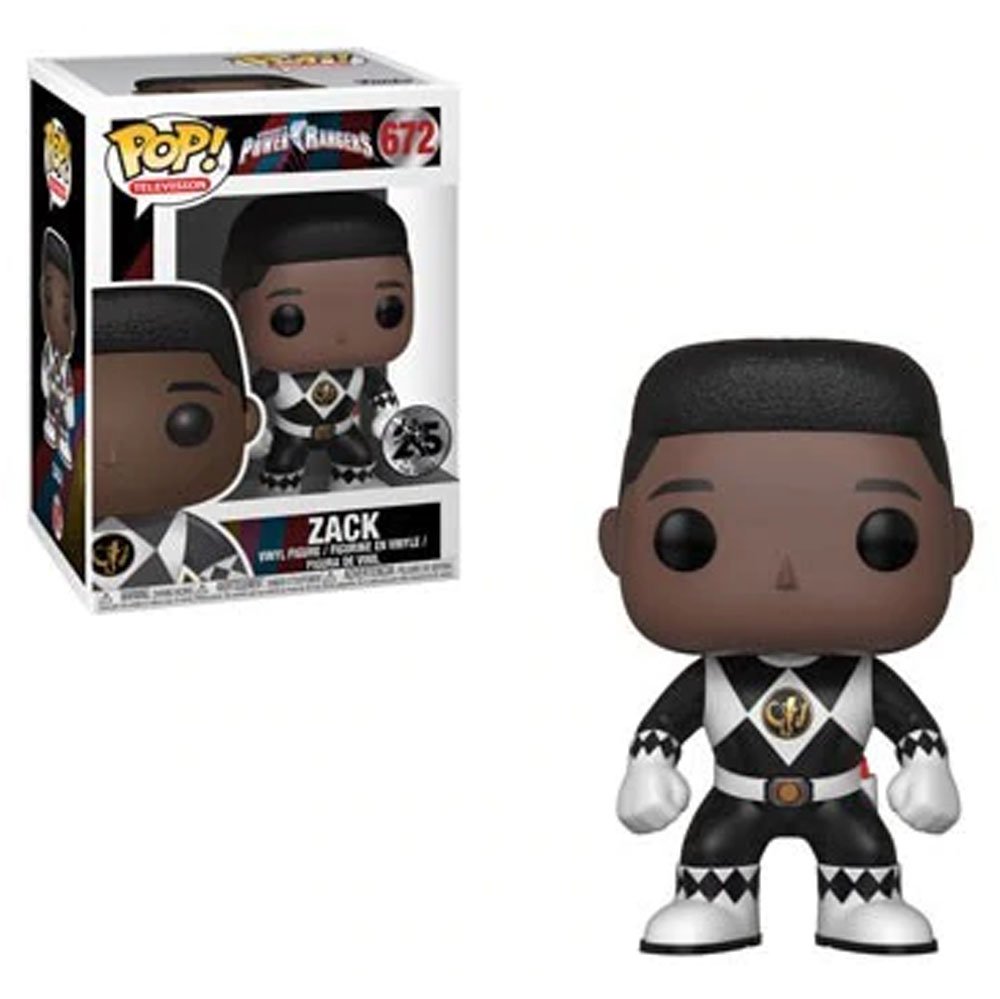 Funko Pop Power Rangers 25th Black Zack 672