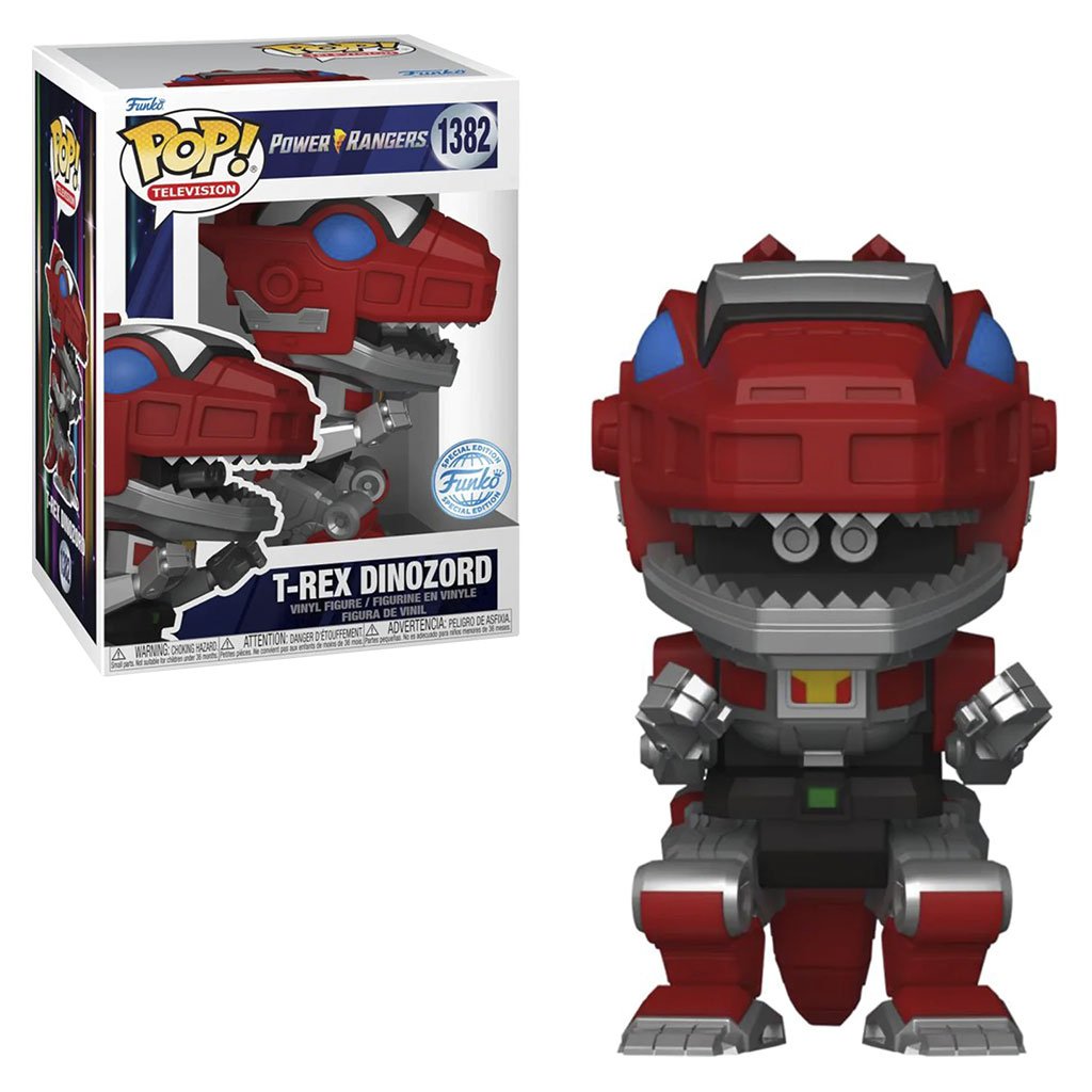 Funko Pop Television Power Rangers 30th Anniversary Exclusive – T-rex Dinozord 1382