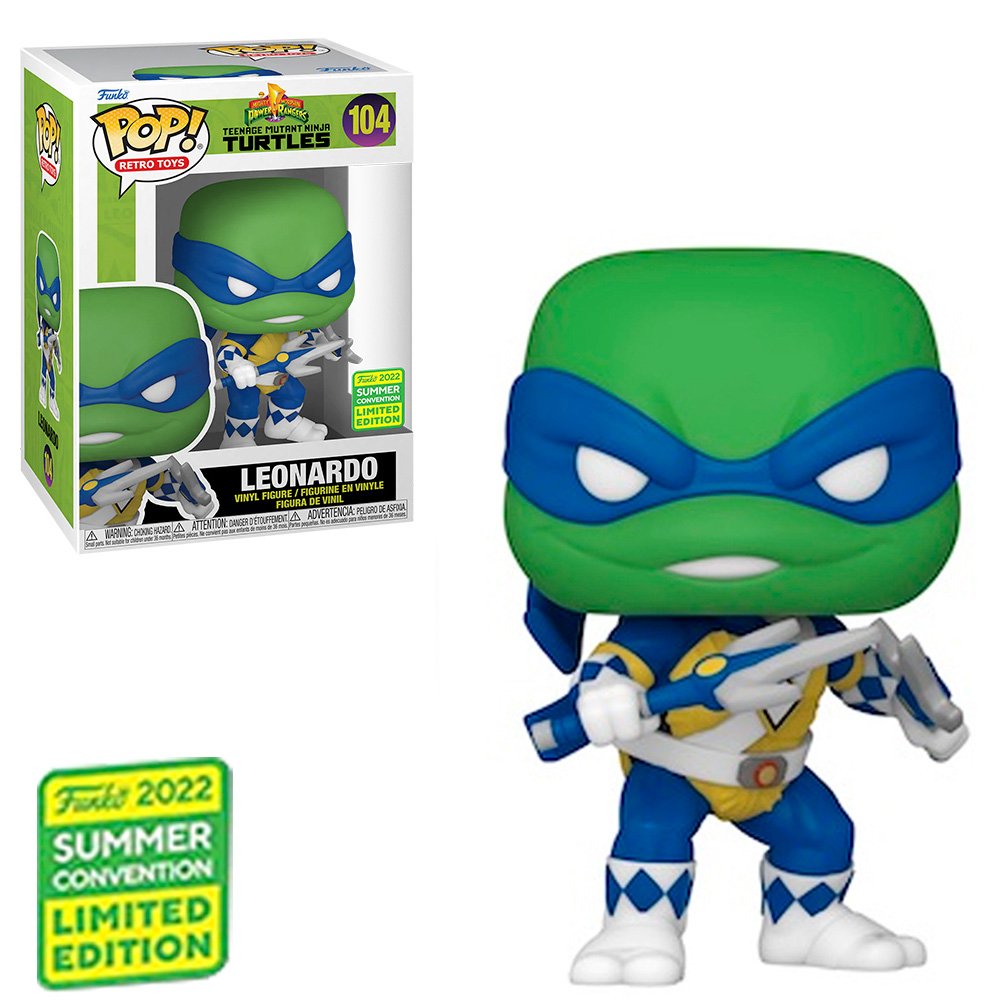 Funko Pop Power Rangers X Teenage Mutant Ninja Turtles Exclusive – Leonardo 104 (sdcc 2022)