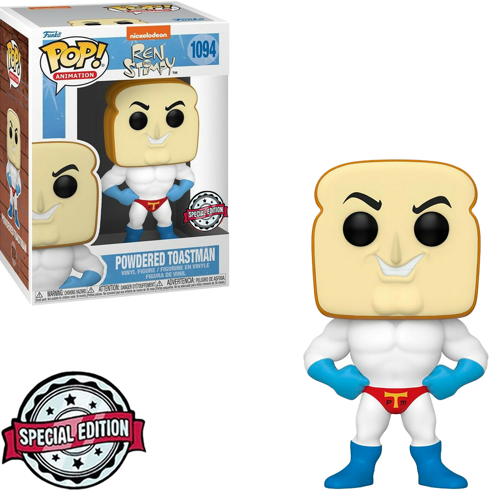 Funko Pop Ren And Stimpy Exclusive – Powdered Toastman 1094