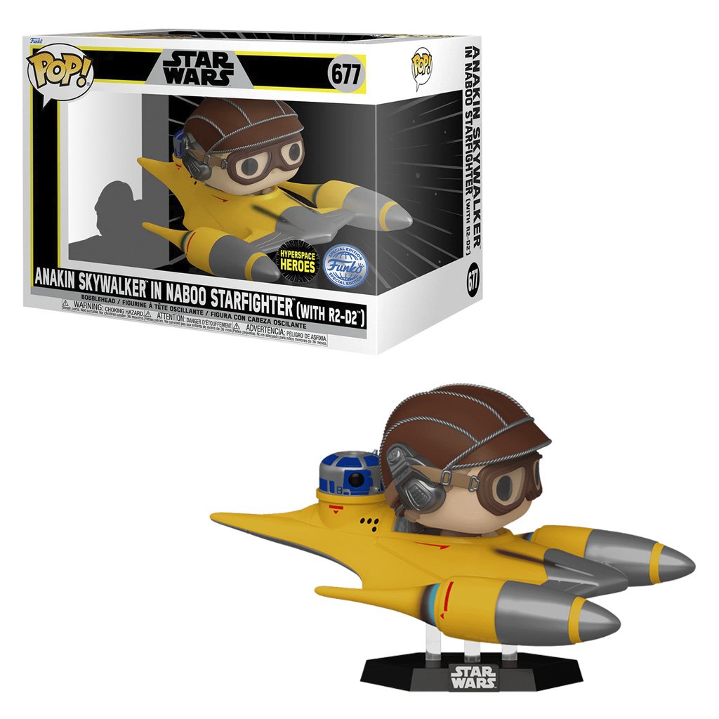 Funko Pop Ride Star Wars – Anakin Skywalker In Naboo Starfighter 677 (with R2-D2)