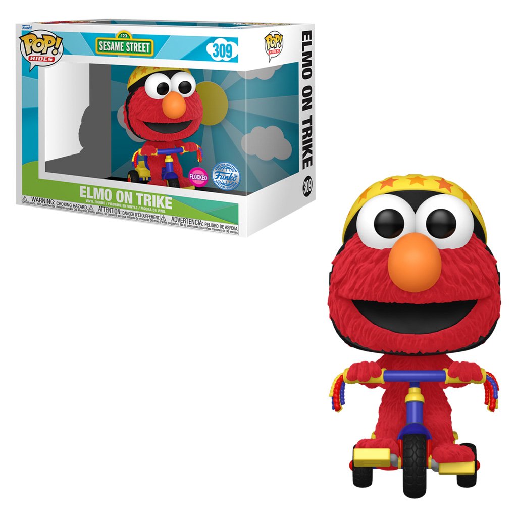 Funko Pop Rides Sesame Streets Exclusive – Elmo On Trike 309 (flocked)