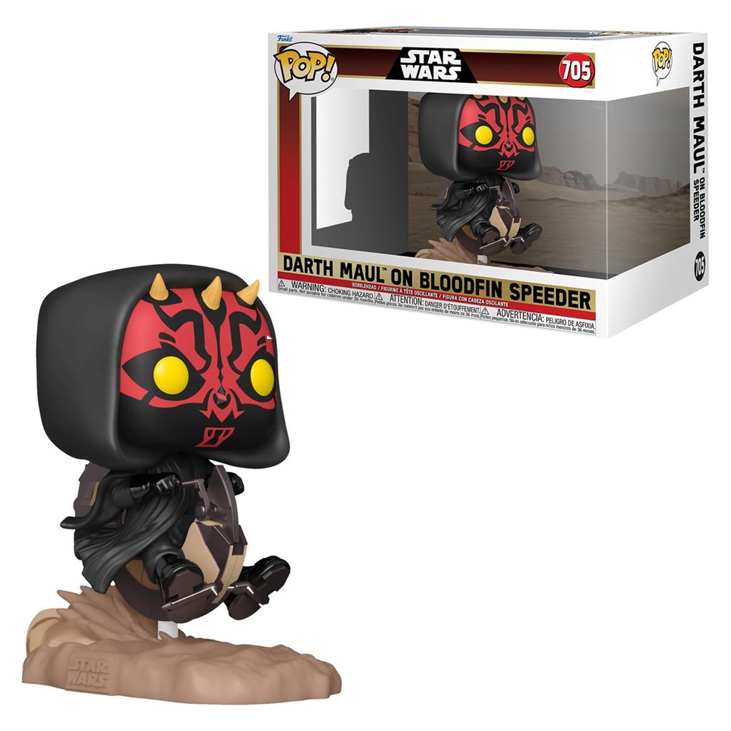 Funko Pop Rides Star Wars: Episódio 1-A Ameaça Fantasma – Darth Maul On Bloodfin Speeder 705