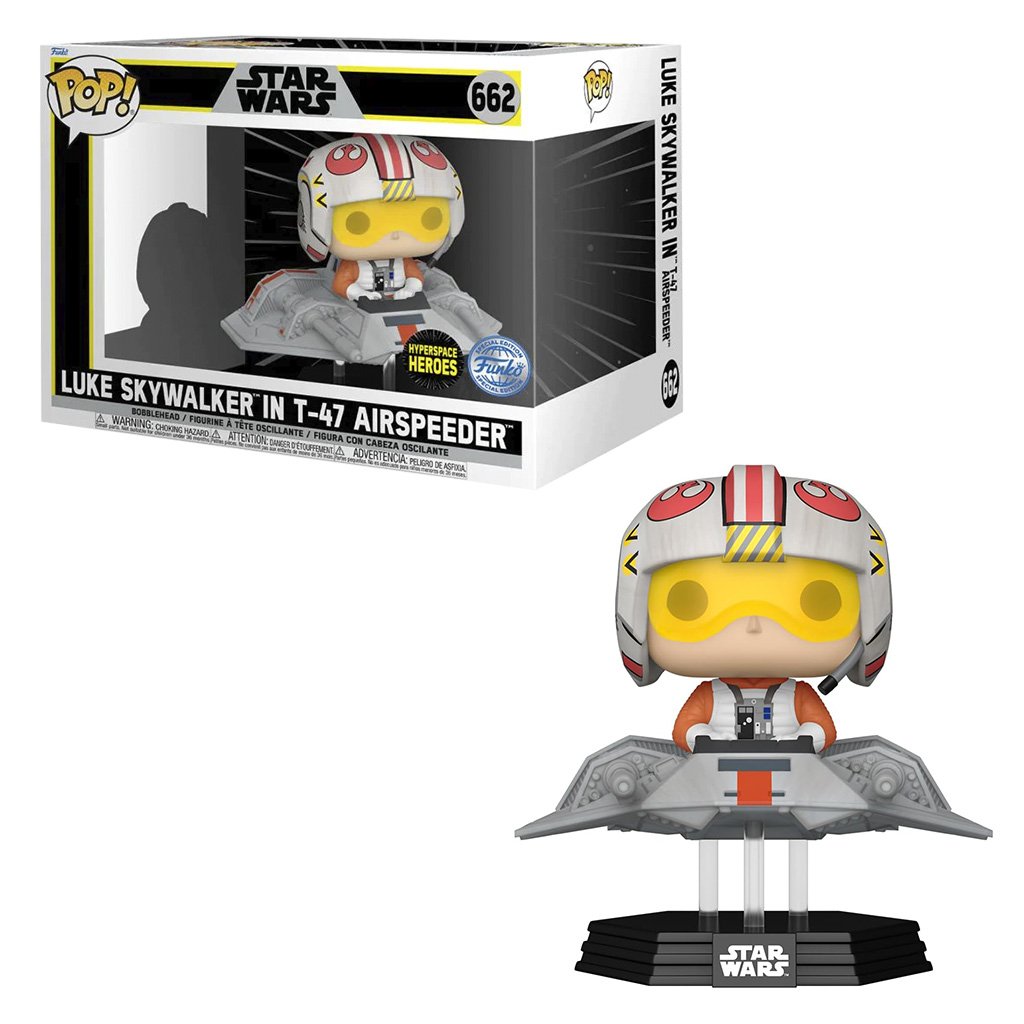 Funko Pop Rides Star Wars Exclusive – Luke Skywalker In T-47 Airpeeder 662