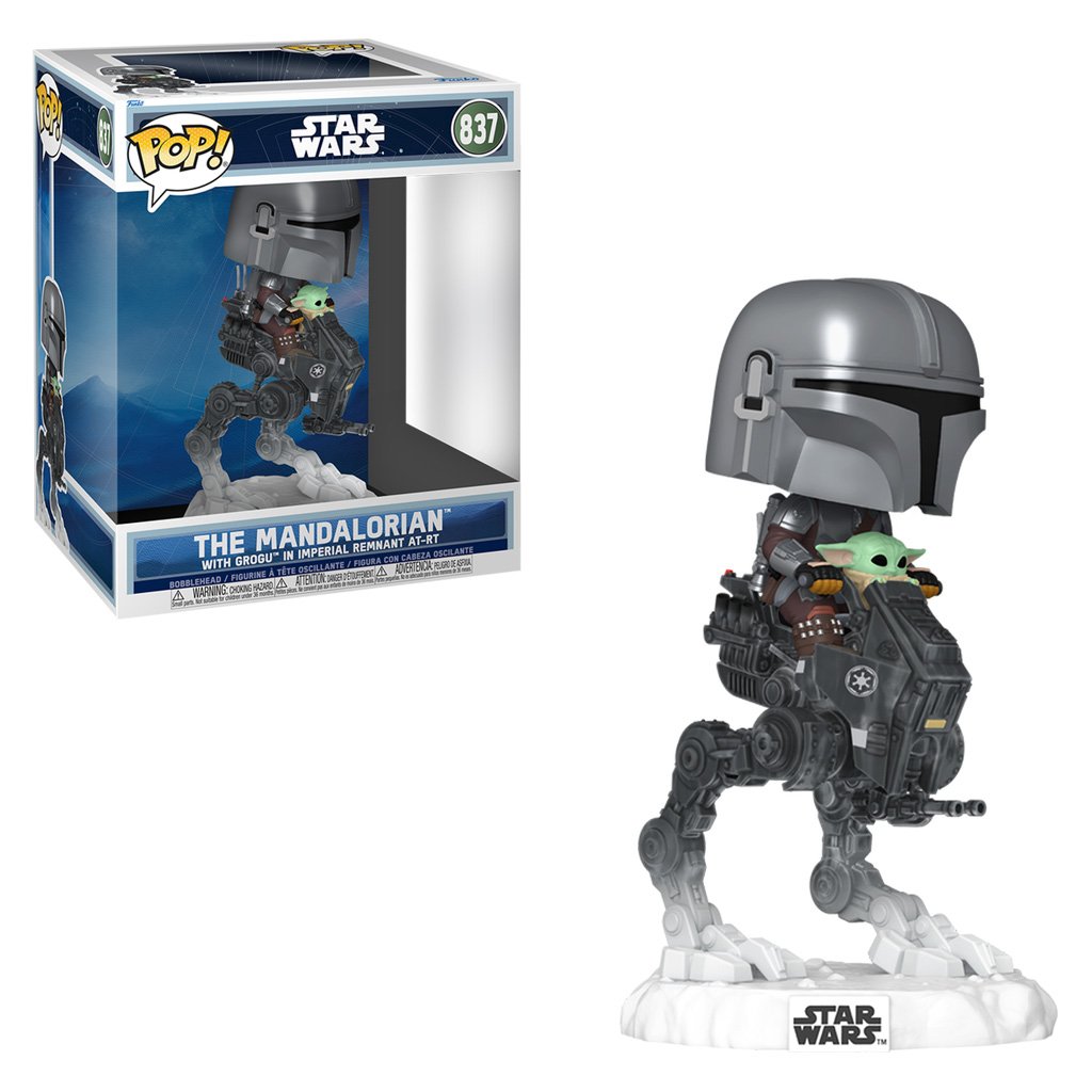 Funko Pop Rides Star Wars: The Mandalorian & Grogu – The Mandalorian & Grogu In Imperial At-rt 837