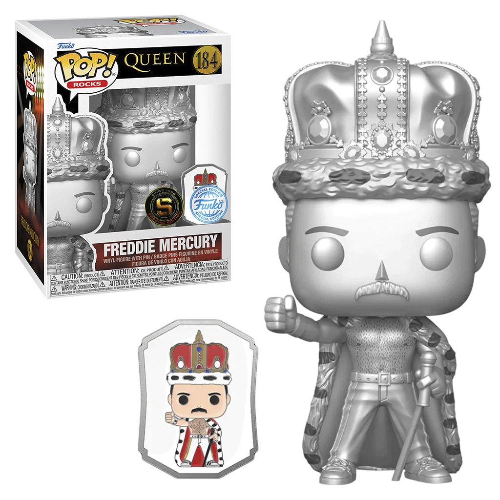 Funko Pop Rocks Queen Exclusive – Freddie Mercury C/pin 184