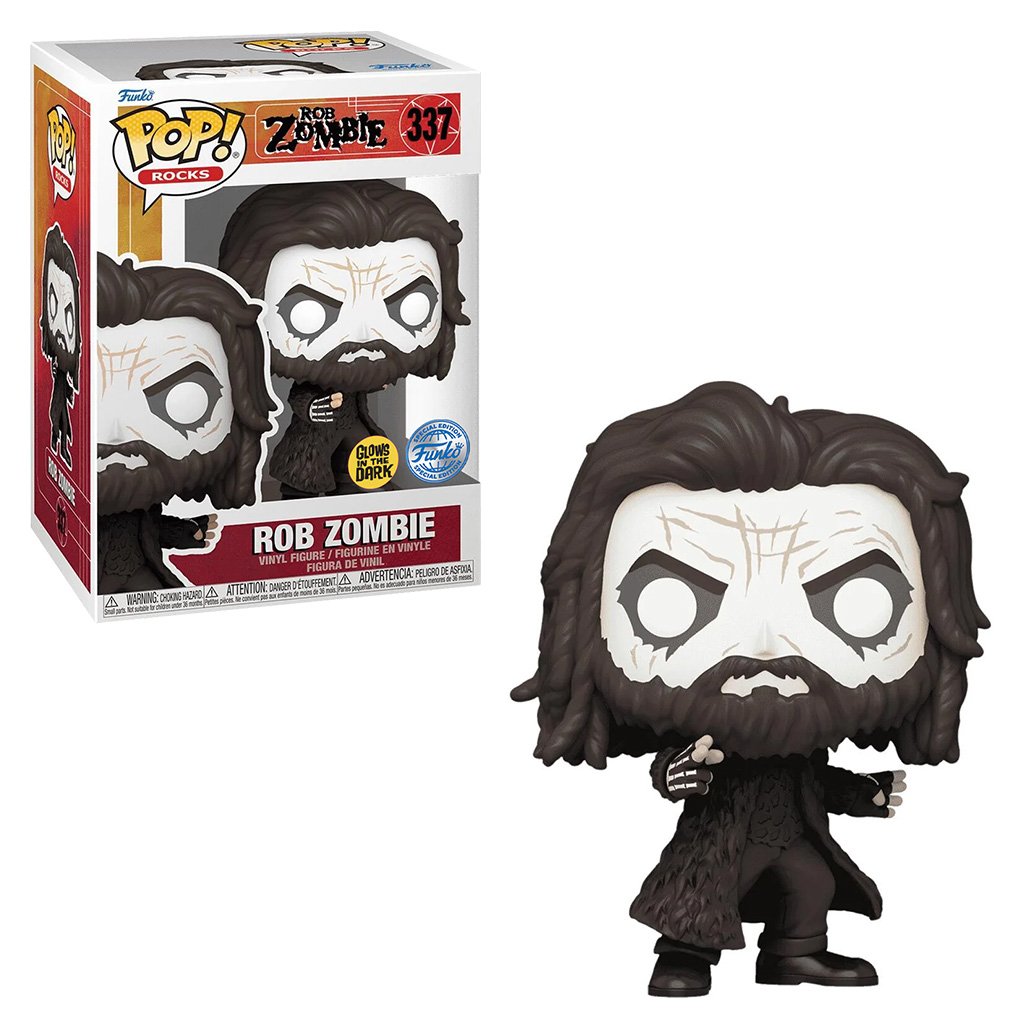 Funko Pop Rocks Rob Zombie Exclusive – Rob Zombie 337 (glows In The Dark)