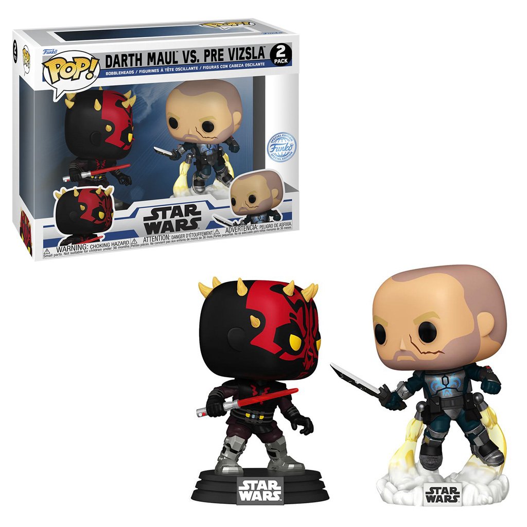 Funko Pop Star Wars: Clone Wars Exclusive – Darth Maul Vs. Pre Vizsla 2-PACK (74744)