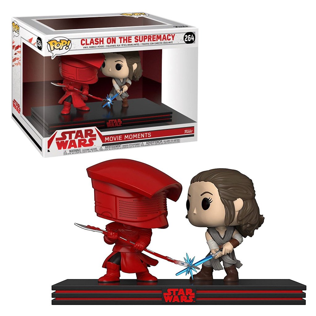 Funko Pop Star Wars – Moments The Last Jedi Rey & Praetorian 2pack