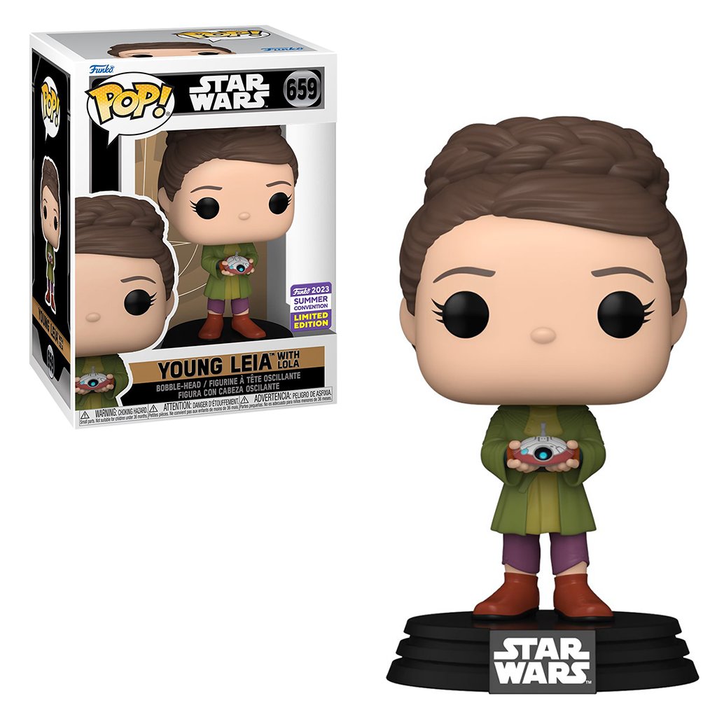 Funko Pop Star Wars Obi-wan: Kenobi San Diego Comic Con 2023-YOUNG Leia With Lola 659