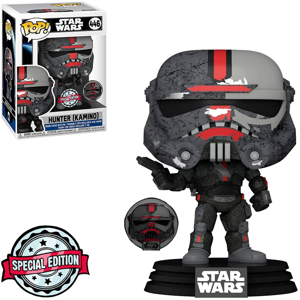 Funko Pop Star Wars The Bad Batch Exclusive – Hunter With Pin 446