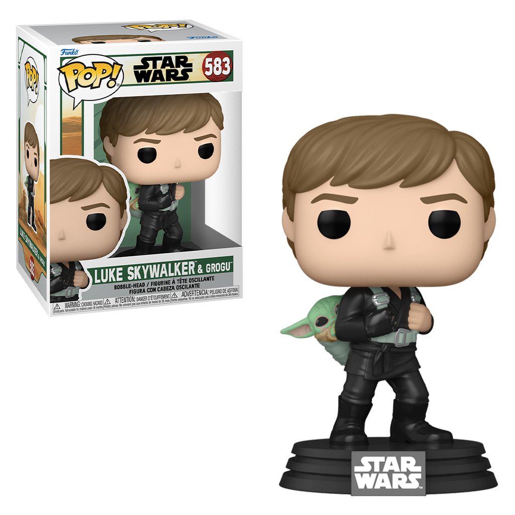Funko Pop Star Wars: The Book Of Boba Fett – Luke Skywalker With Grogu 583