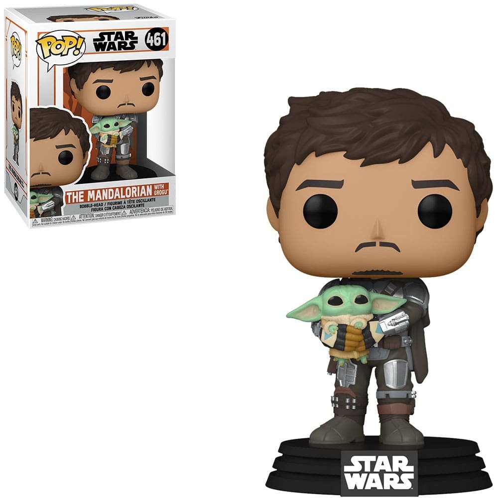 Funko Pop Star Wars The Mandalorian – The Mandalorian With Grogu 461