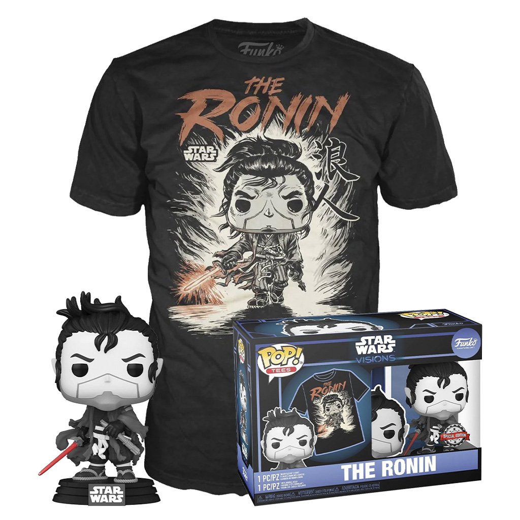 Funko Pop Tees Star Wars: Visions Bundle Funko + Camiseta Ronin-M (63754)
