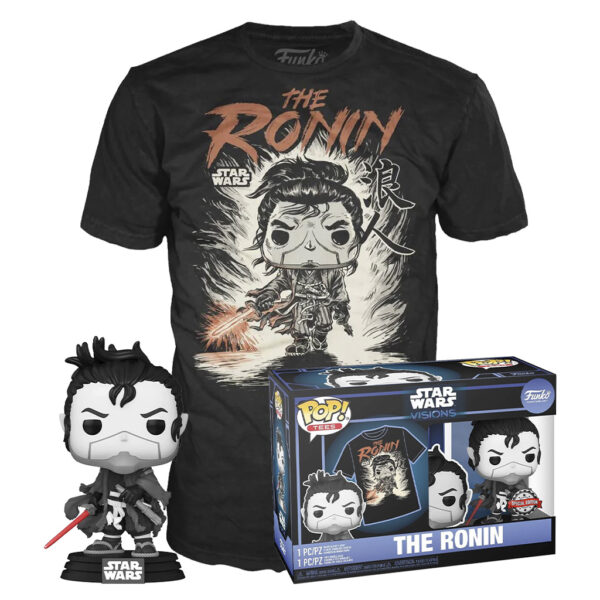 Funko Pop Tees Star Wars: Visions Bundle Funko + Camiseta Ronin-L (63755)