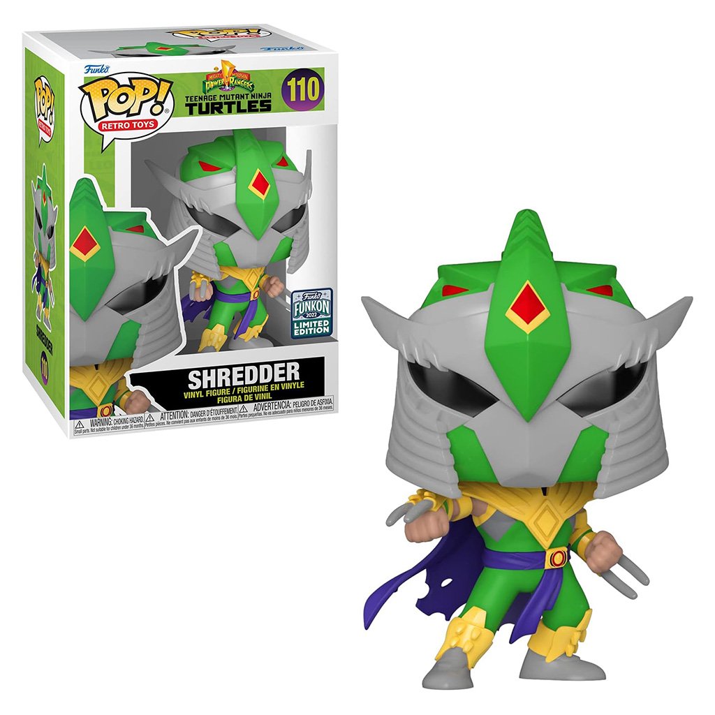 Funko Pop Television Mighty Morphin Power Rangers X Teenage Mutant Ninja Turtles Funkon 2022-SHREDDER 110