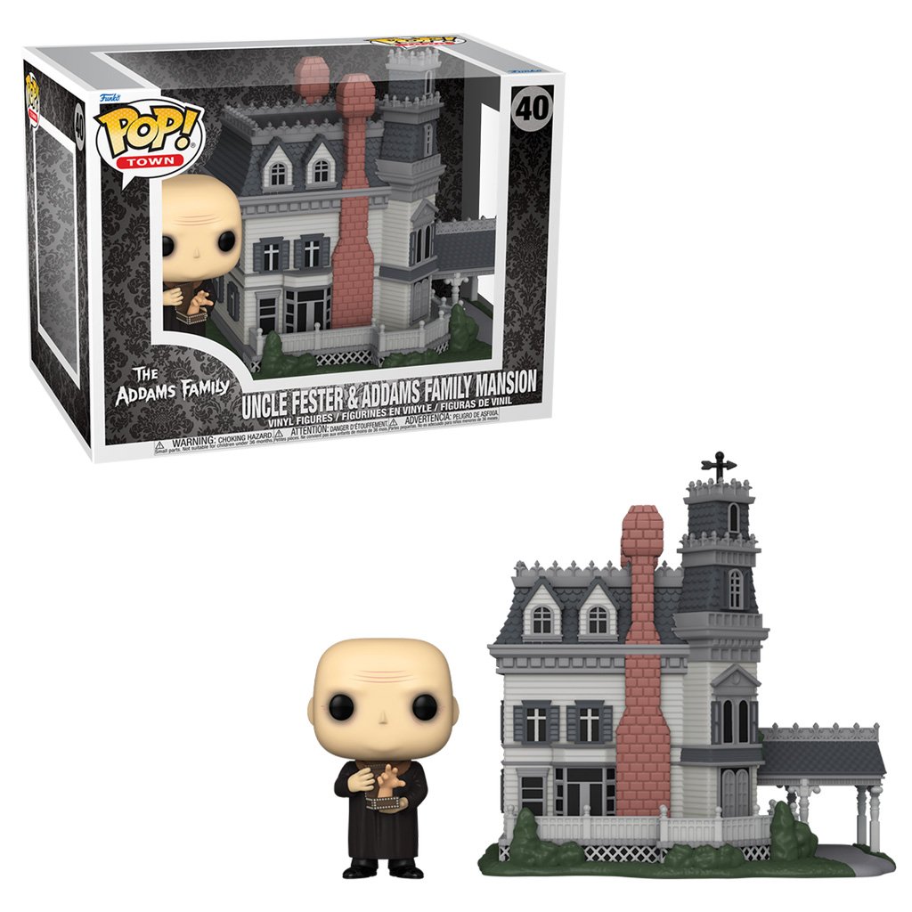 Funko Pop Town The Addams Family – Uncle Fester & Addams Family Mansion 40