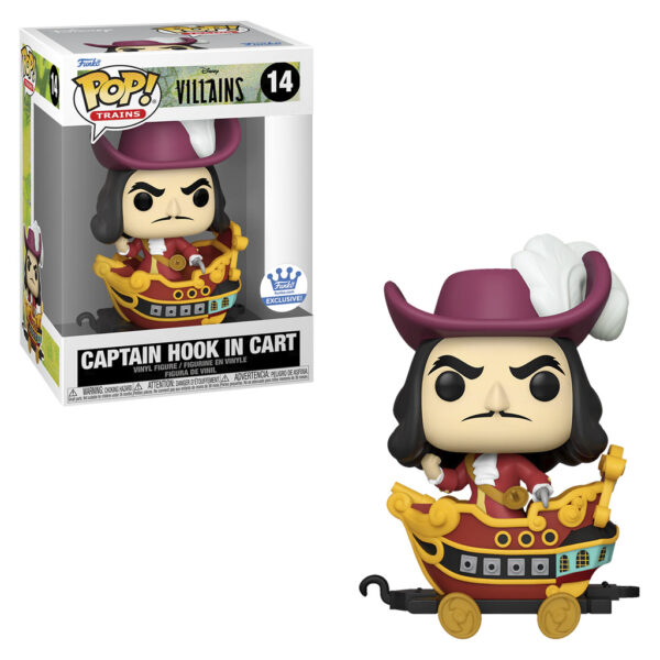 Funko Pop Trains Disney Villains Exclusive - Captain Hook In Cart 14