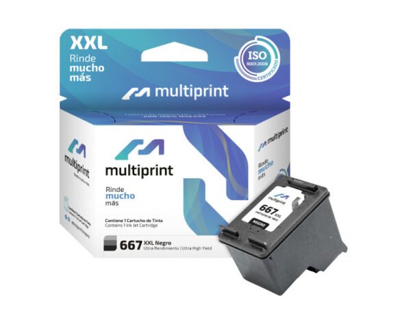 Cartucho Multiprint HC-Q667B (667XXL) Negro [24ML]