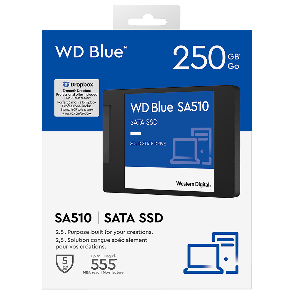 SSD Western Digital 250GB SA510 Blue 2.5" SATA 3-WDS250G3B0A
