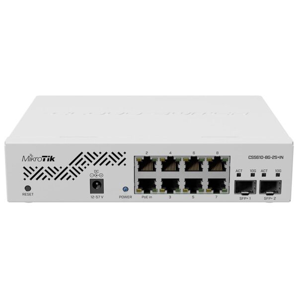 Switch Mikrotik CSS610-8G-2S+IN-BLANCO