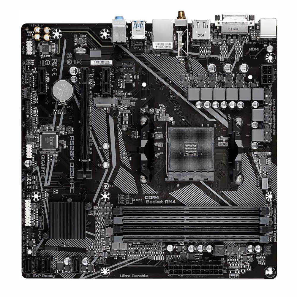 Placa Madre GIGABYTE A520M DS3H Ac Socket AM4 DDR4