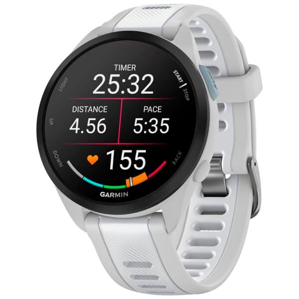 Reloj Inteligente Garmin Forerunner 165 Music AMOLED - Blanco (010-02863-31)