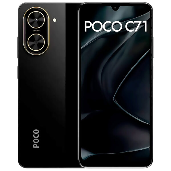 Celular Xiaomi POCO C71 3GB de RAM / 64GB / Pantalla 6.88" / Dual SIM LTE-Negro (Global)