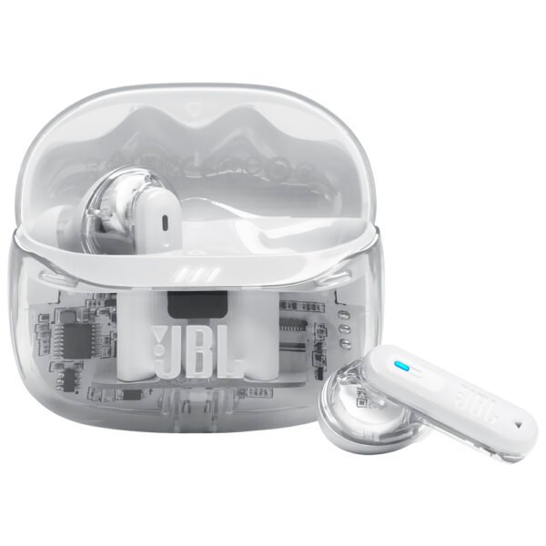Auricular JBL Tune Beam2 Perfect Fit TWS Bluetooth - Ghost Blanco