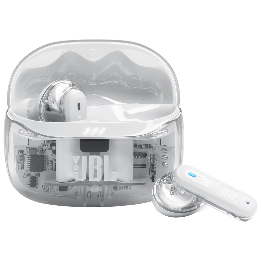Auricular JBL Tune Beam2 Perfect Fit TWS Bluetooth - Ghost Blanco